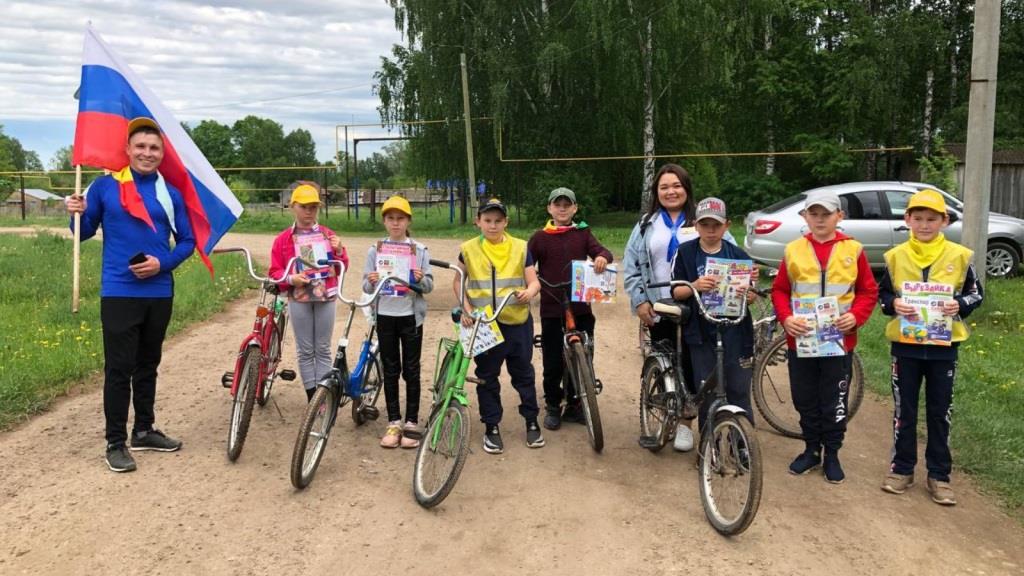 Ученики Ильнетской школы участвовали в велопробеге