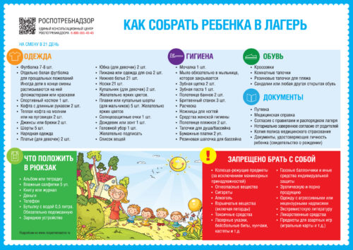 Как собрать ребенка в лагерь?